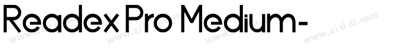 Readex Pro Medium字体转换